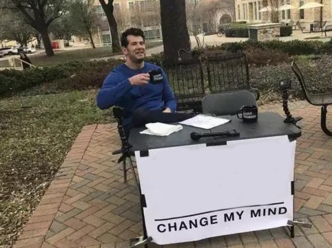 Change My Mind meme about Houseplant
