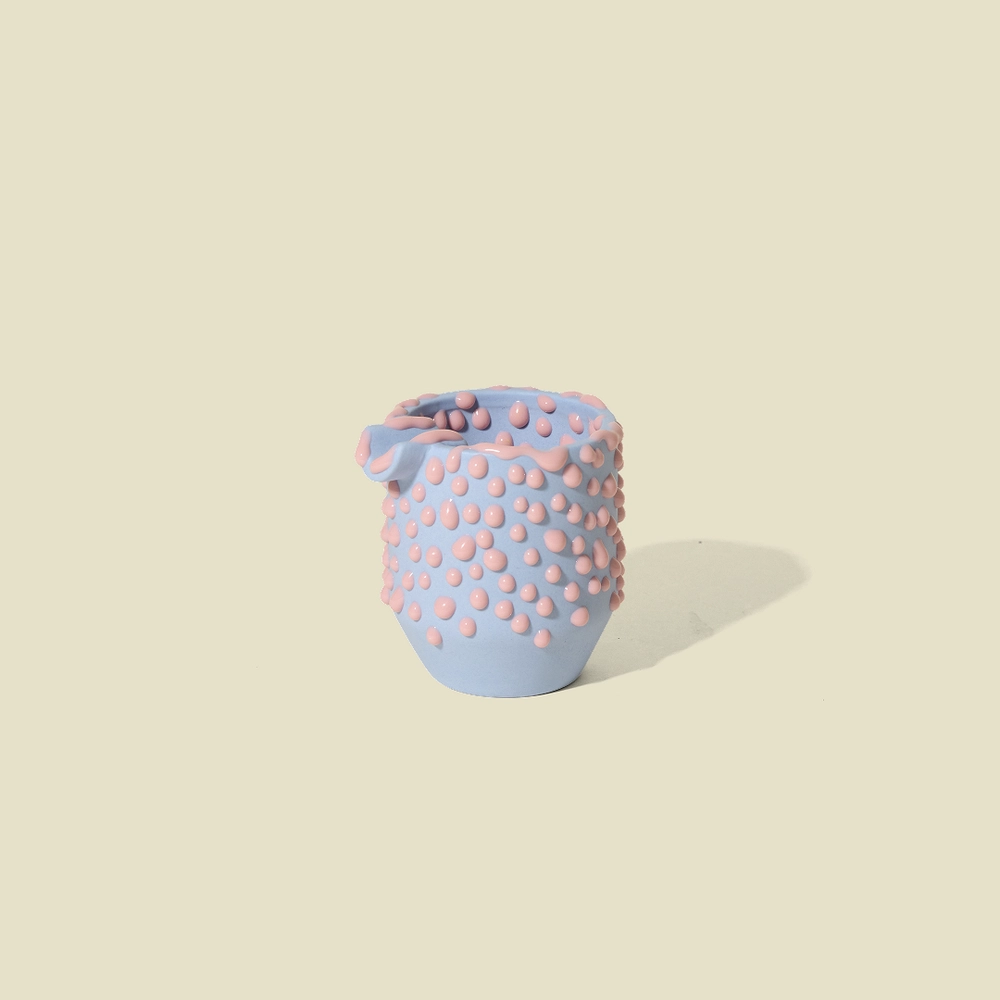 Gloopy Ashtray by Seth in Candy: lilac ceramic with pink gloops